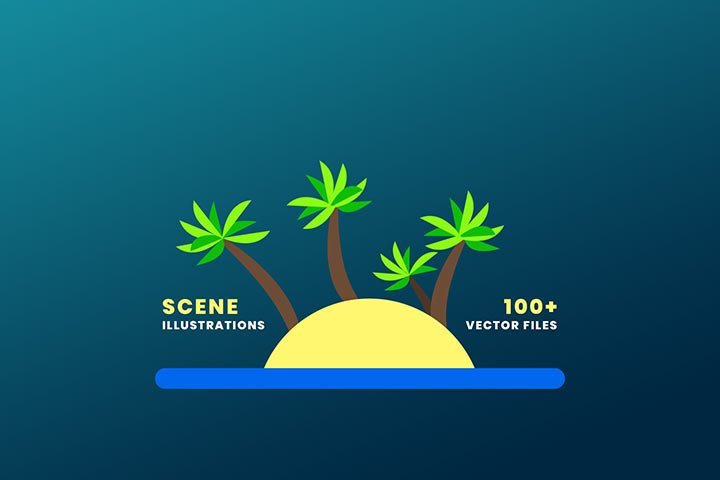 100+ Natural Scene Illustrations