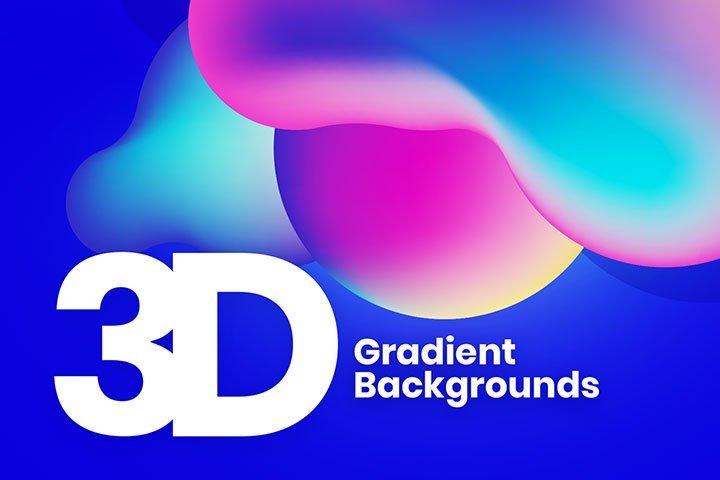 3D Gradient Backgrounds